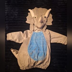 Triceratops Kids Costume - Gray and Blue